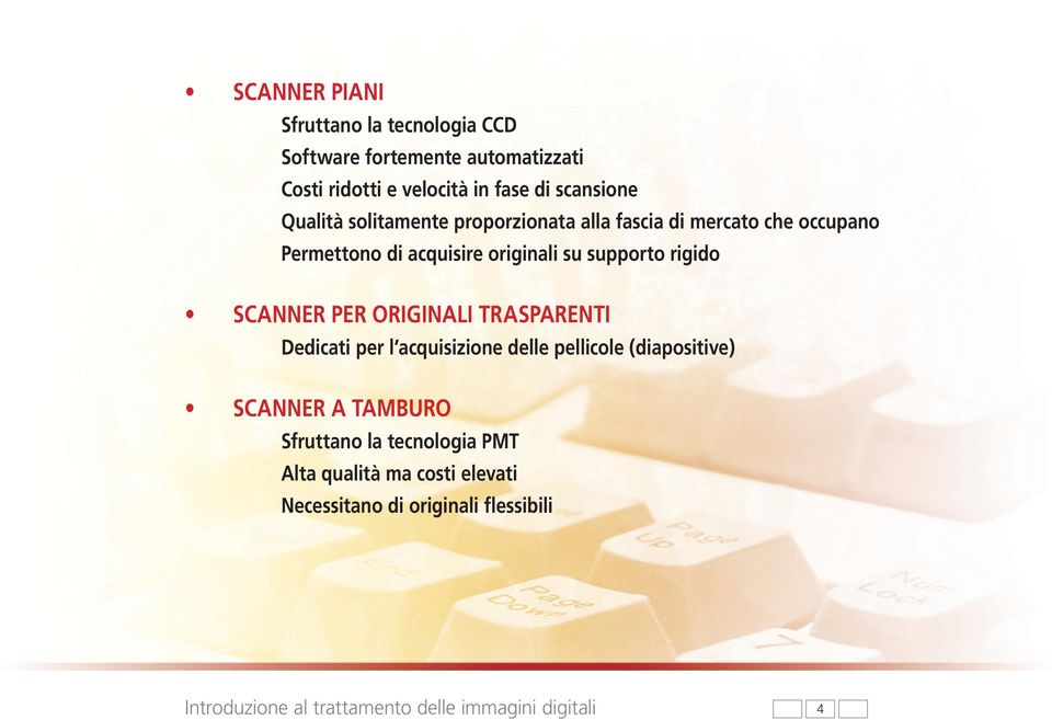 originali su supporto rigido SCANNER PER ORIGINALI TRASPARENTI Dedicati per l acquisizione delle pellicole