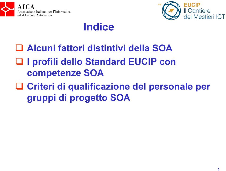 competenze SOA Criteri di qualificazione