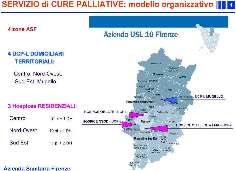 Nord-Ovest 0 pl + DH 0 pl + DH HOSPICE OBLATE - UCP-L HOSPICE NSGD - UCP-L UCP-L
