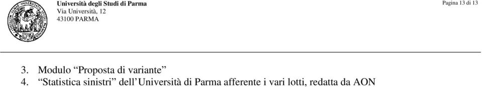 Modulo Proposta di variante 4.