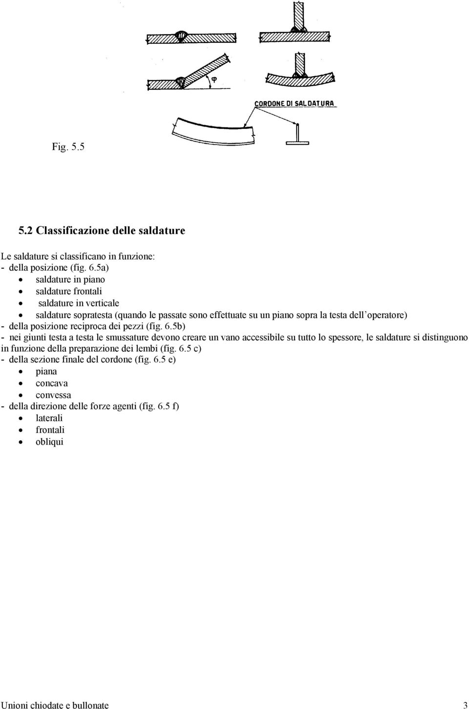 della posizione reciproca dei pezzi (fig. 6.