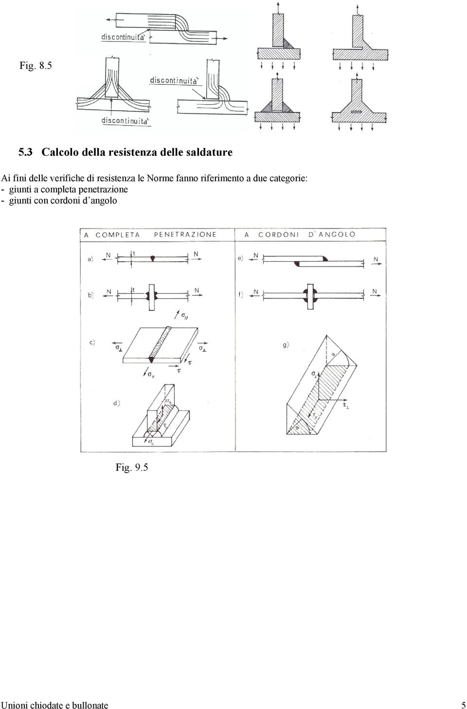 verifiche di resistenza le Norme fanno riferimento a due