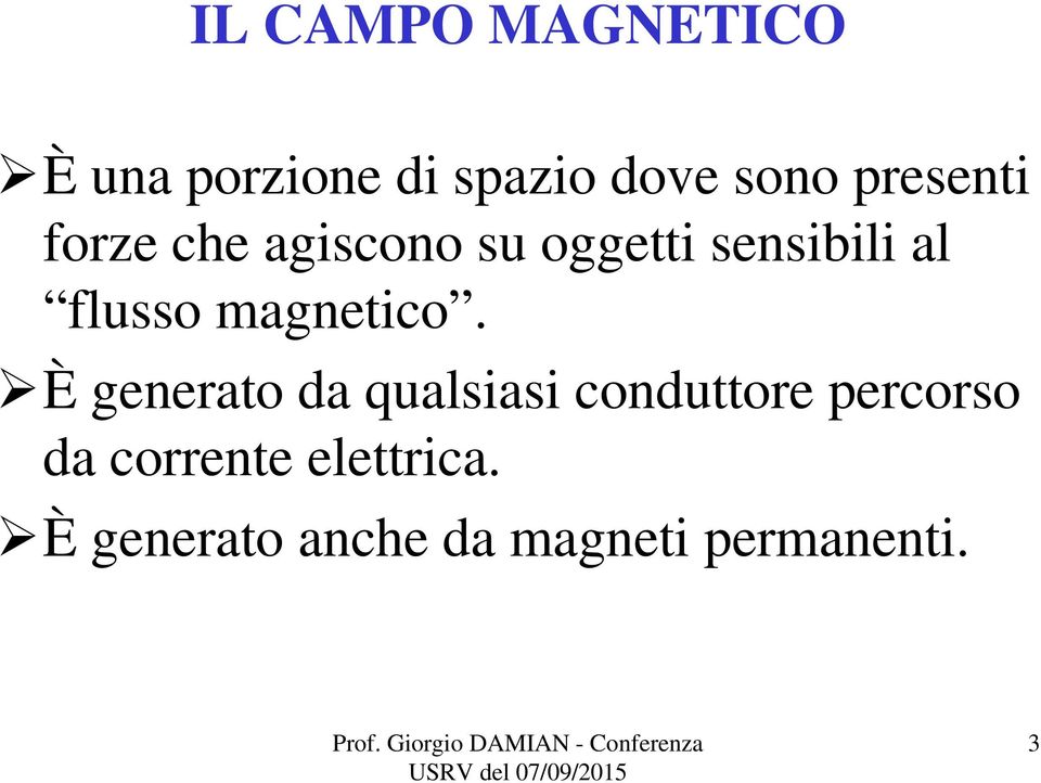 flusso magnetico.