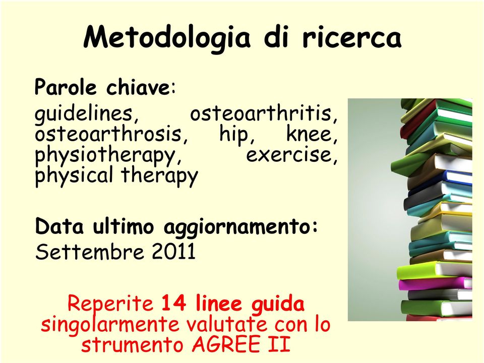 exercise, physical therapy Data ultimo aggiornamento: