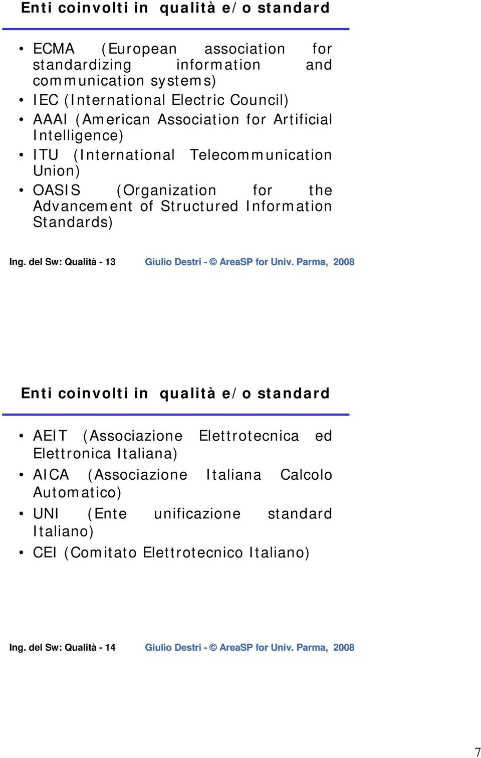 Structured Information Standards) Ing.