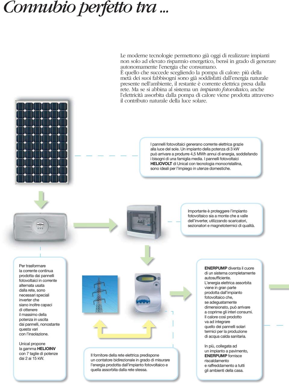 rete. Ma se si abbina al sistema un impianto fotovoltaico, anche l elettricità assorbita dalla pompa di calore viene prodotta attraverso il contributo naturale della luce solare.