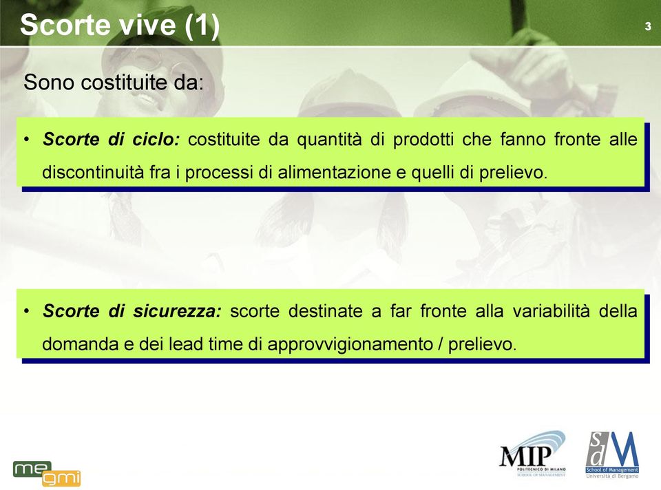 alimentazione e quelli di prelievo.