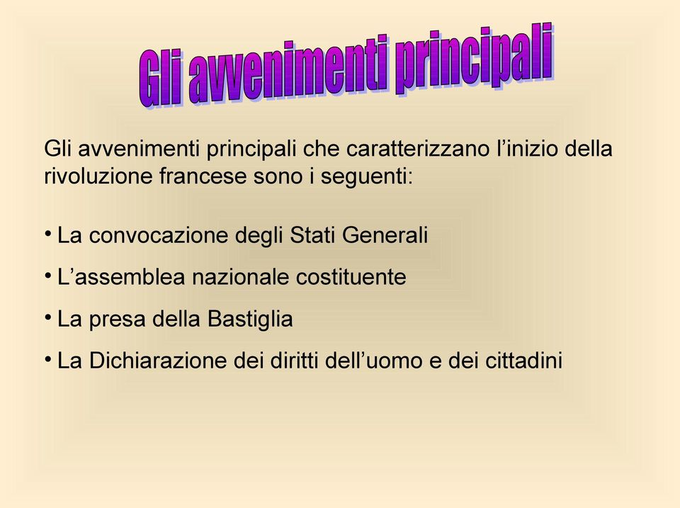 Stati Generali L assemblea nazionale costituente La presa