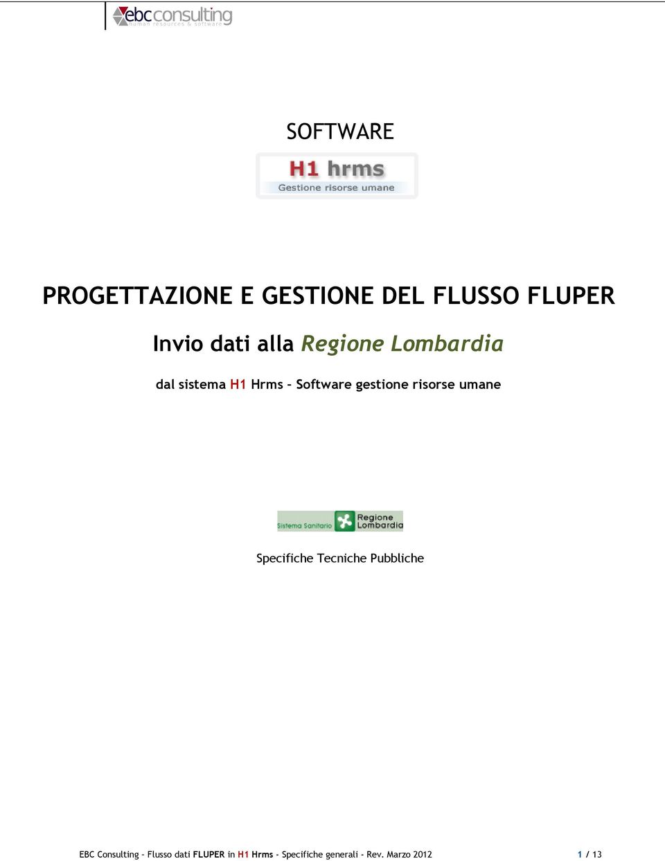 risorse umane Specifiche Tecniche Pubbliche EBC Consulting