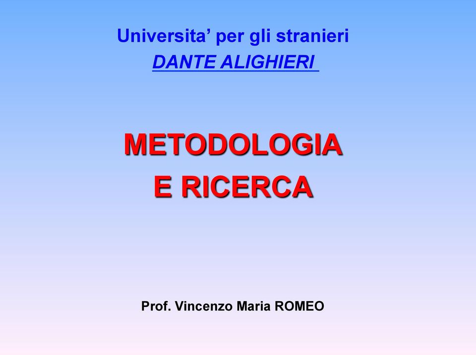 ALIGHIERI METODOLOGIA E