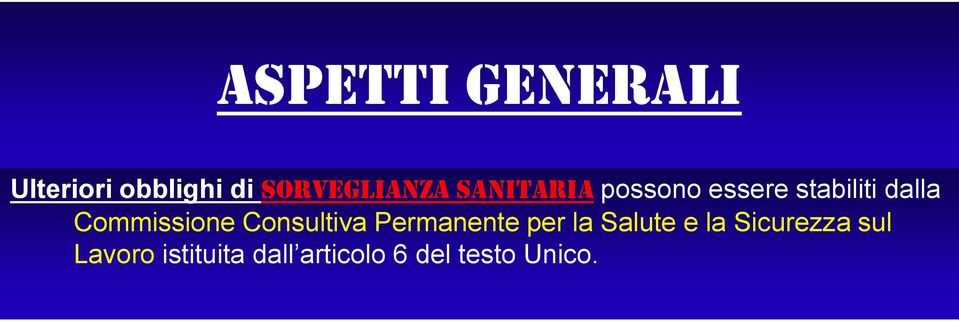 Consultiva Permanente per la Salute e la Sicurezza