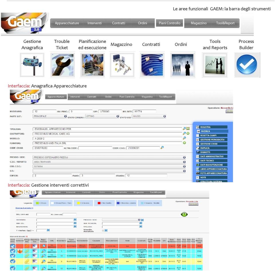 Contratti Ordini Tools and Reports Process Builder Interfaccia: