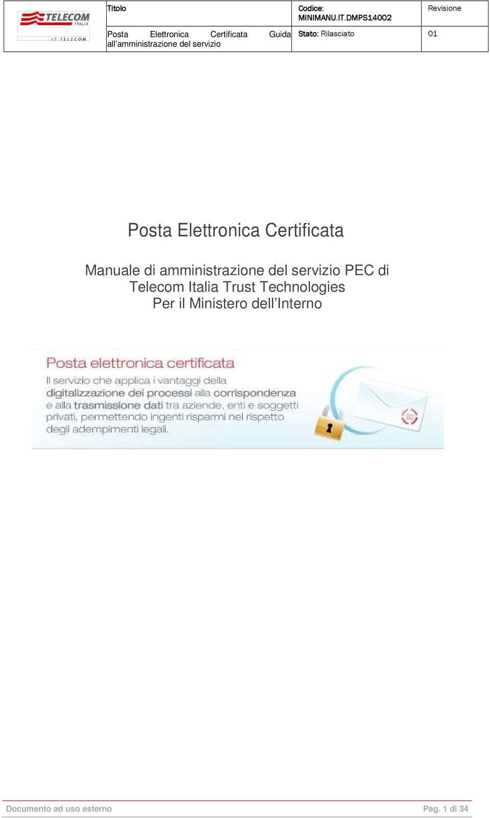 DMPS1400 002 Posta Elettronica Certificata Manuale di