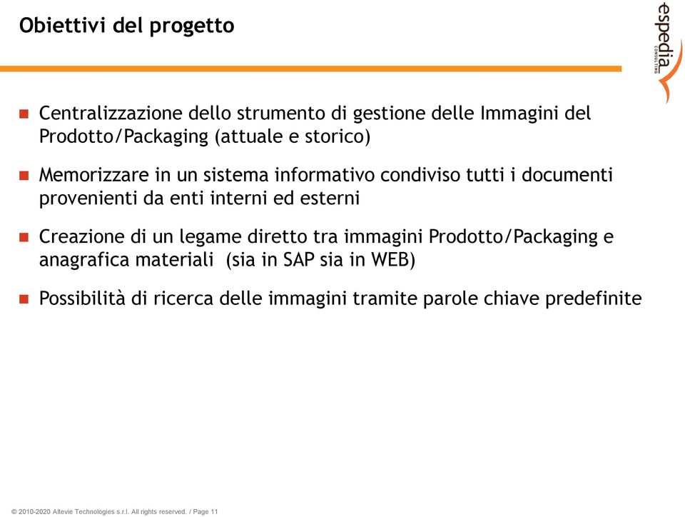 Creazione di un legame diretto tra immagini Prodotto/Packaging e anagrafica materiali (sia in SAP sia in WEB)