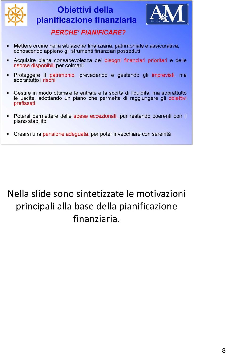 motivazioni principali