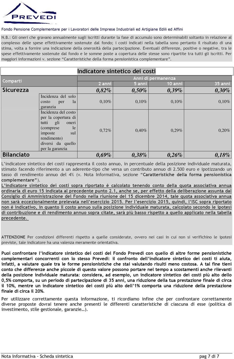 Eventuali differenze, positive o negative, tra le spese effettivamente sostenute dal fondo e le somme poste a copertura delle stesse sono ripartite tra tutti gli iscritti. Per maggiori informazioni v.