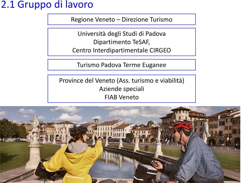 Interdipartimentale CIRGEO Turismo Padova Terme Euganee