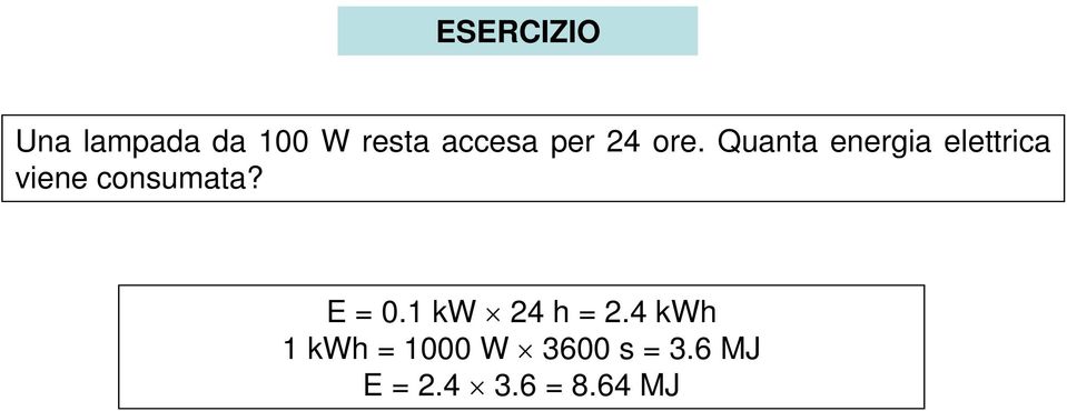 Quanta energia elettrica viene consumata?