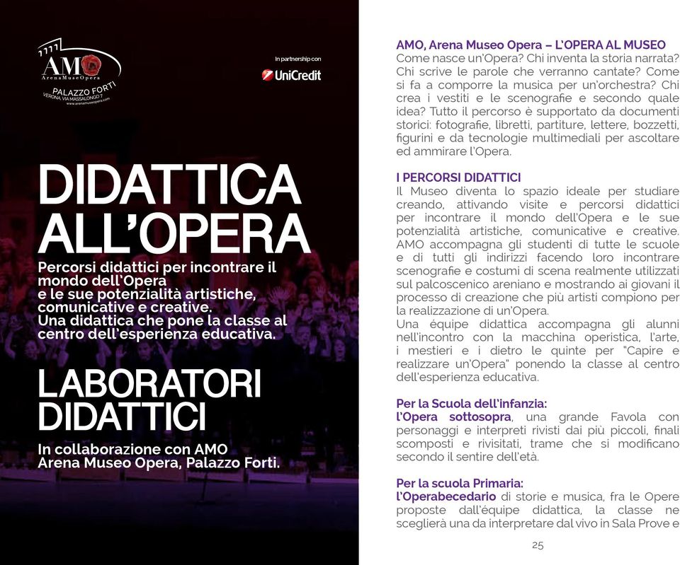 In partnership con AMO, Arena Museo Opera L OPERA AL MUSEO Come nasce un Opera? Chi inventa la storia narrata? Chi scrive le parole che verranno cantate?