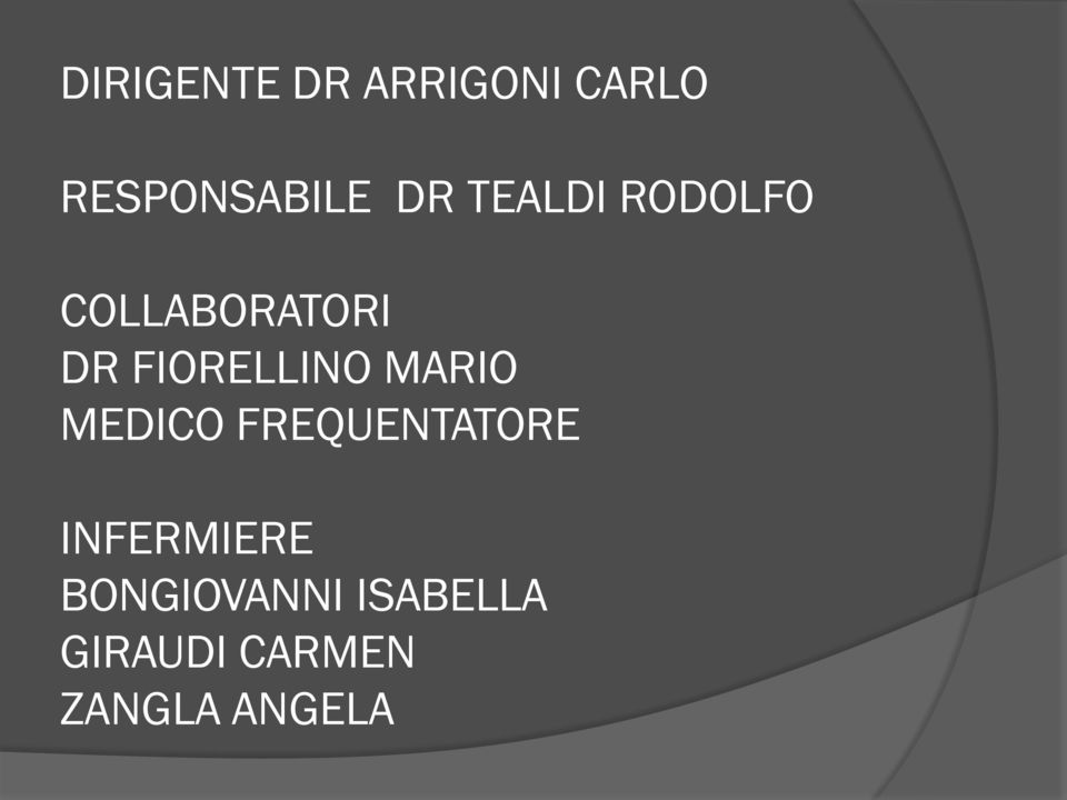 MARIO MEDICO FREQUENTATORE INFERMIERE