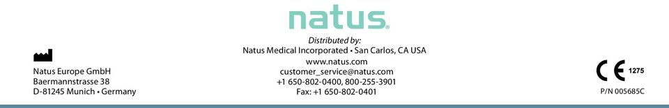 Carlos, CA USA www.natus.com customer_service@natus.