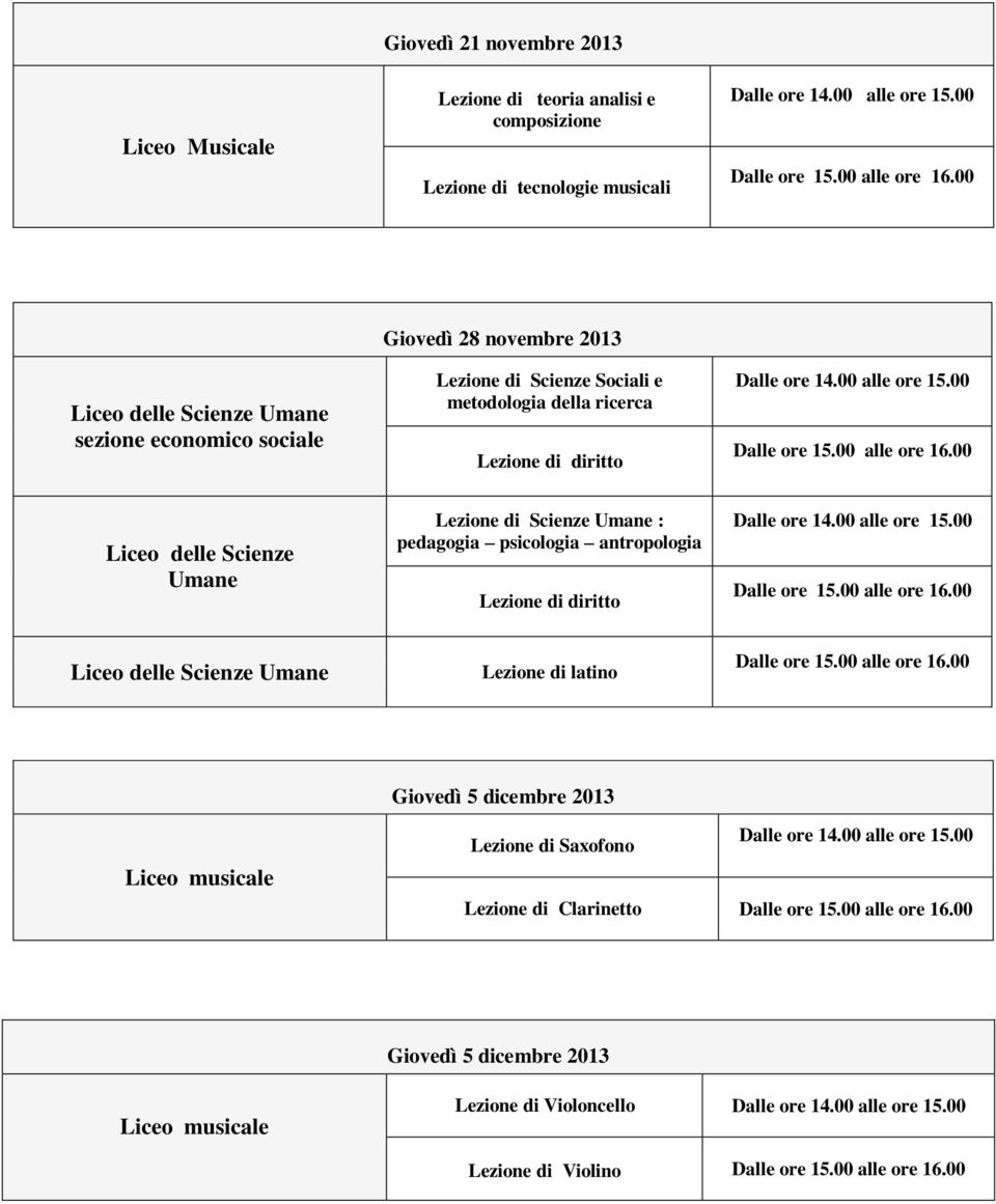 Scienze Umane Lezione di Scienze Umane : pedagogia psicologia antropologia Lezione di diritto Lezione di latino