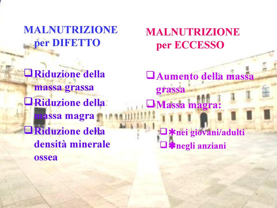 magra Riduzione della densità minerale ossea Aumento