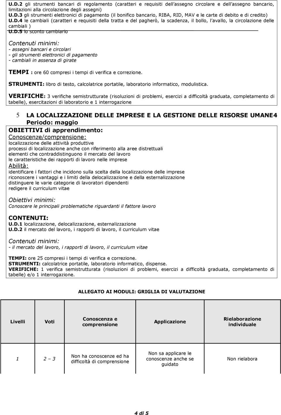 STRUMENTI: libro di testo, calcolatrice portatile, laboratorio informatico, modulistica.