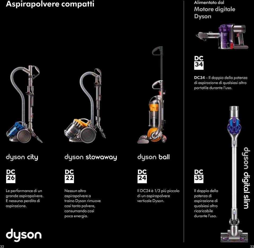 Nessun altro aspirapolvere a traino Dyson rimuove così tanta polvere, consumando così poca energia.