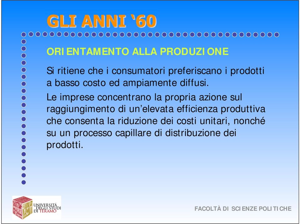 Le imprese concentrano la propria azione sul raggiungimento di un elevata