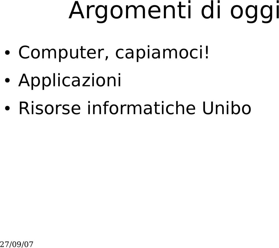 Applicazioni