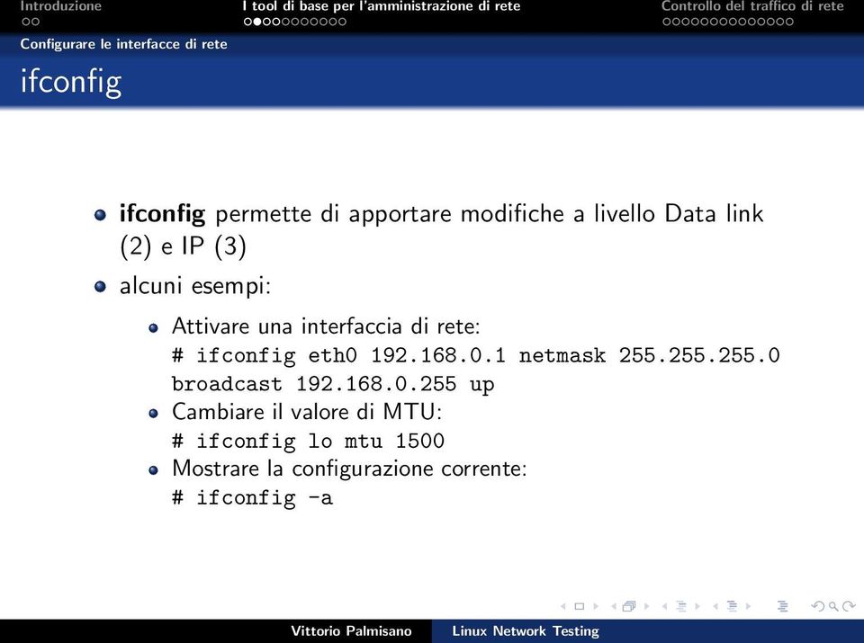 ifconfig eth0 