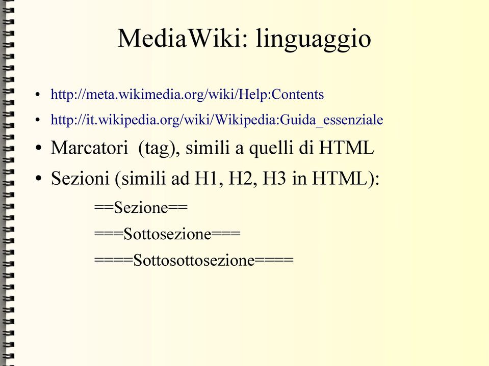 org/wiki/wikipedia:guida_essenziale Marcatori (tag), simili a