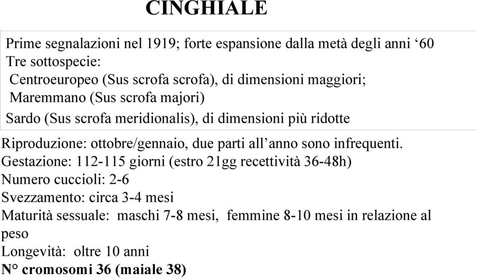 ottobre/gennaio, due parti all anno sono infrequenti.