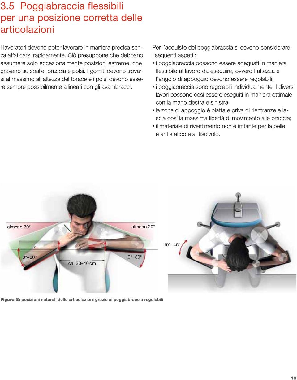 I gomiti devono trovarsi al massimo all altezza del torace e i polsi devono essere sempre possibilmente allineati con gli avambracci.