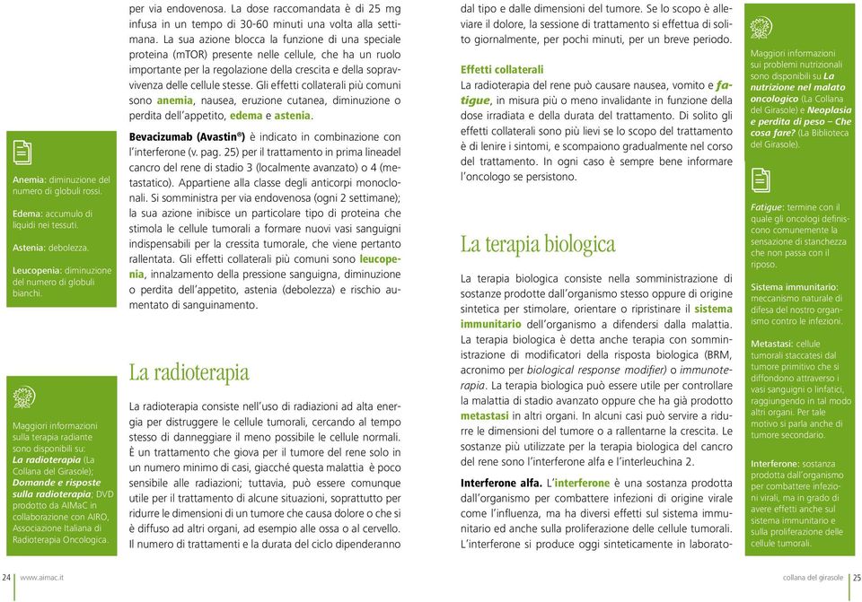 Associazione Italiana di Radioterapia Oncologica. Interferone alfa.