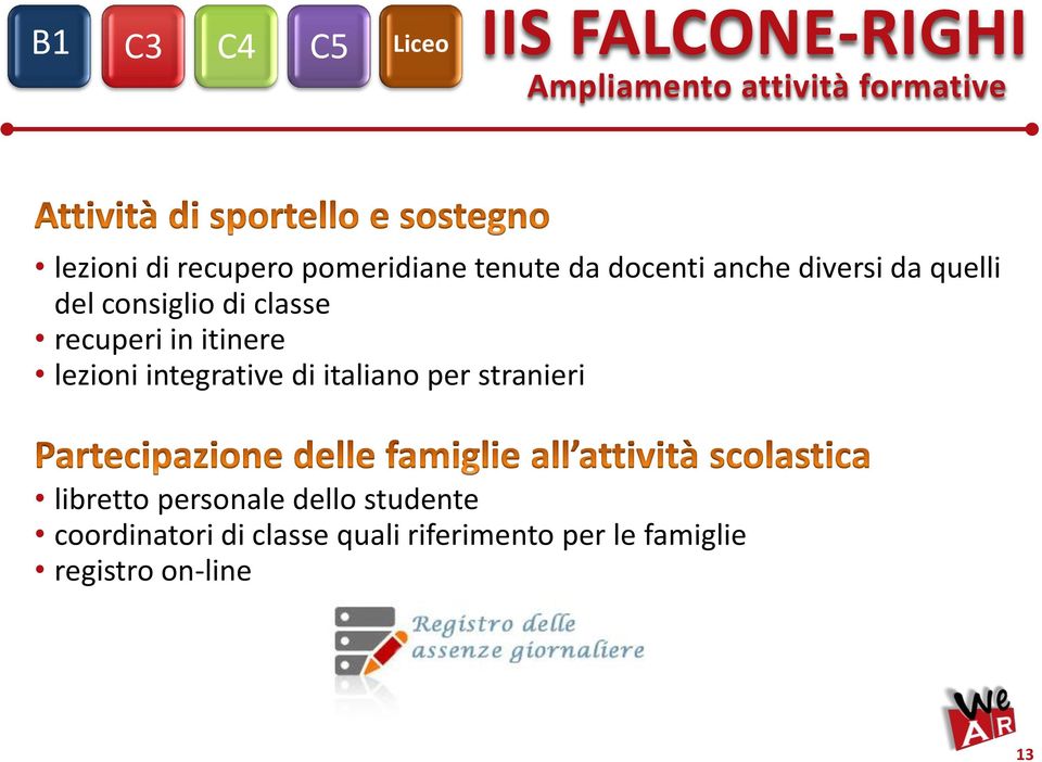 recuperi in itinere lezioni integrative di italiano per stranieri libretto