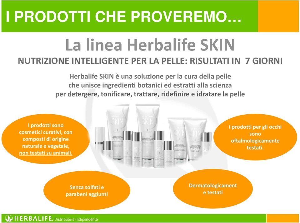 trattare, ridefinire e idratare la pelle I prodotti sono cosmetici curativi, con composti di origine naturale e vegetale, non