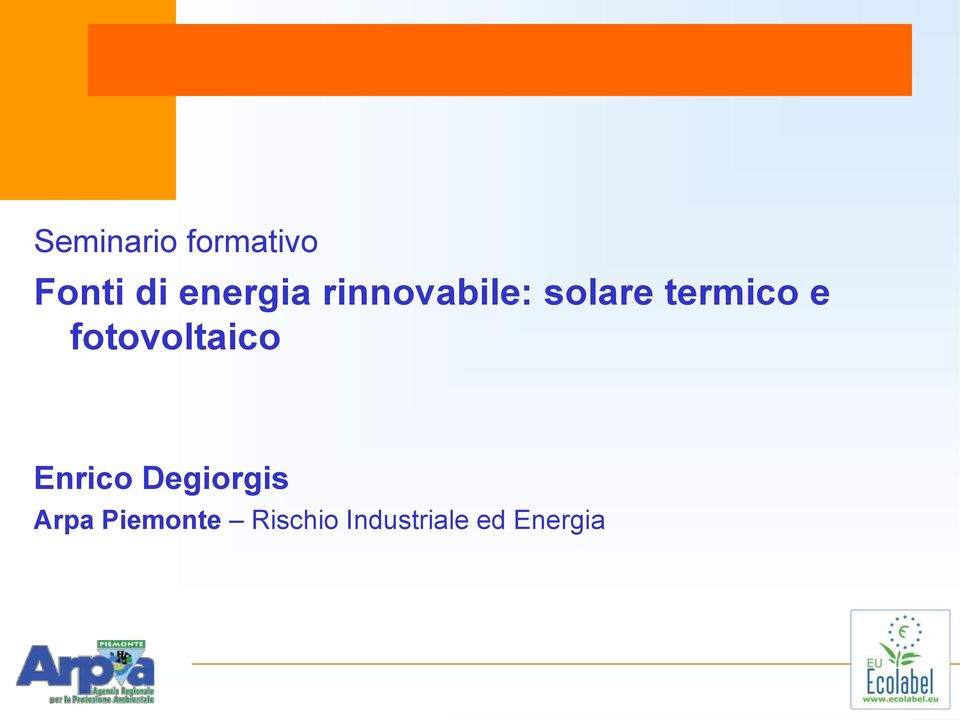 e fotovoltaico Enrico Degiorgis