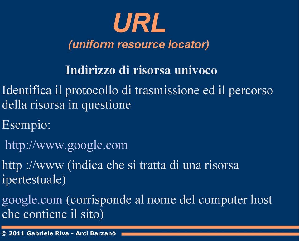 Esempio: http://www.google.