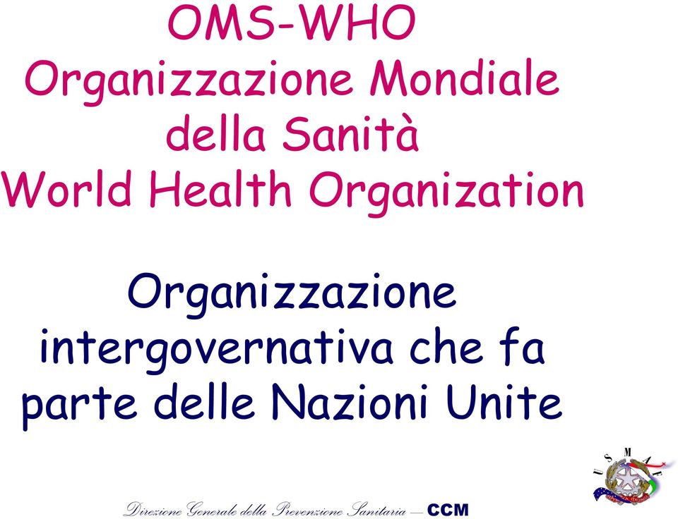 Organization Organizzazione