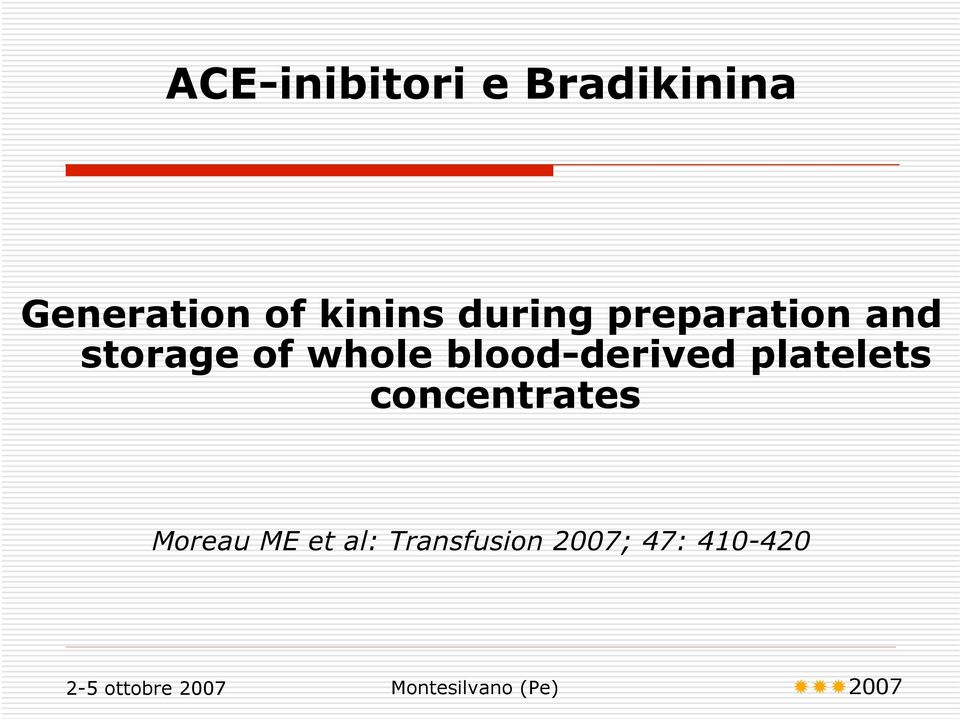 whole blood-derived platelets concentrates