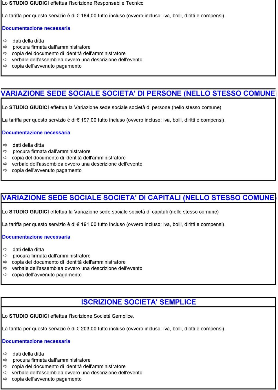 197,00 tutto incluso (ovvero incluso: iva, bolli, diritti e compensi).