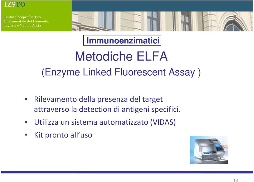 target attraverso la detection di antigeni specifici.