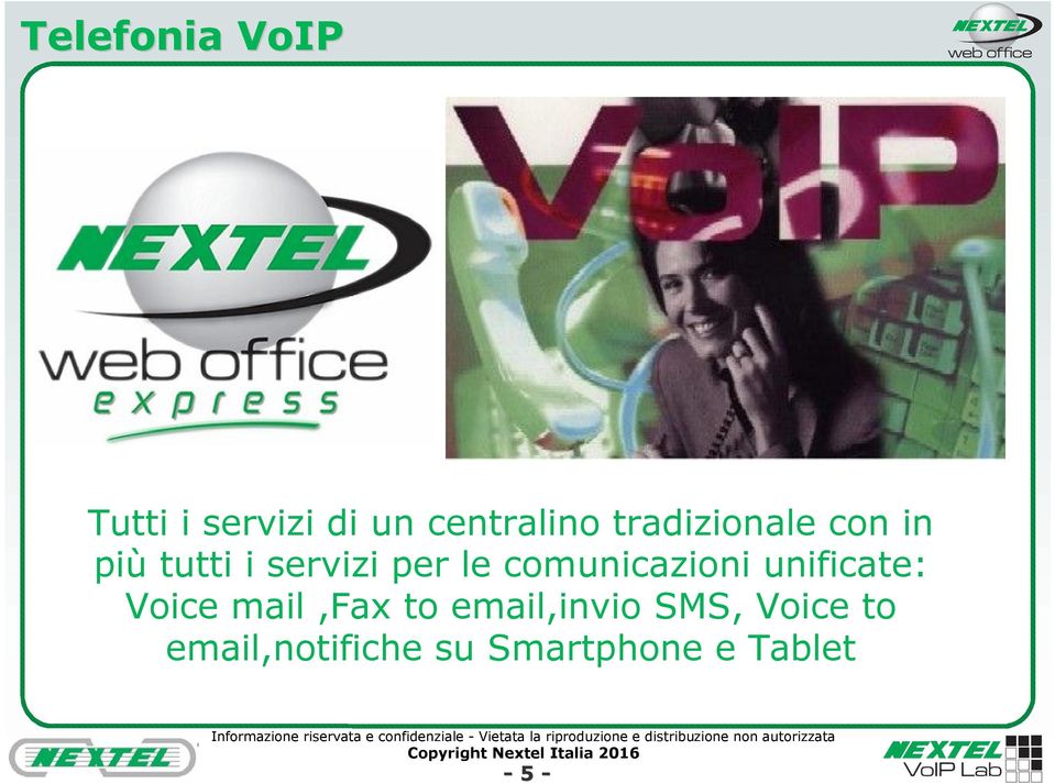 comunicazioni unificate: Voice mail,fax to