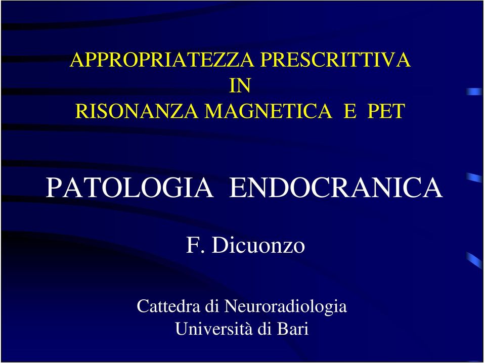 PATOLOGIA ENDOCRANICA F.