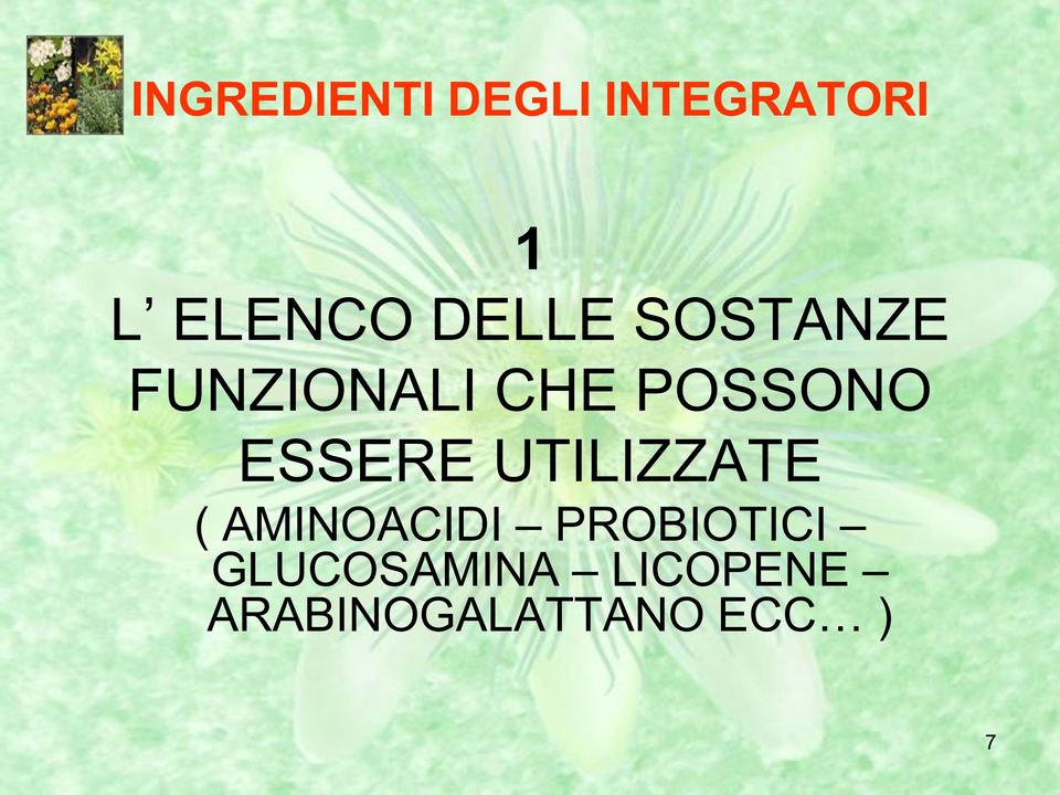 ESSERE UTILIZZATE ( AMINOACIDI PROBIOTICI