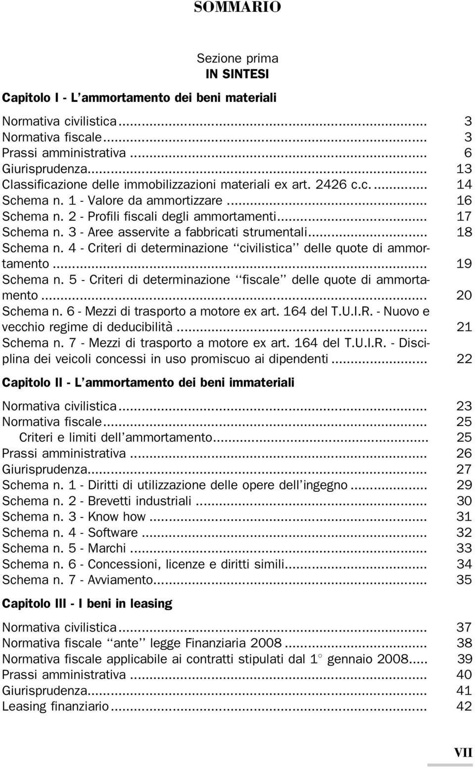 3 - Aree asservite a fabbricati strumentali... 18 Schema n. 4 - Criteri di determinazione civilistica delle quote di ammortamento... 19 Schema n.