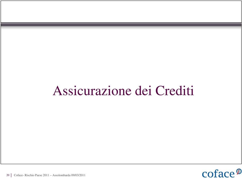 Crediti 20 Coface- Rischio