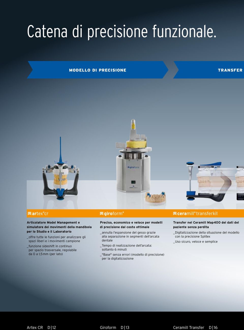 movimenti campione _ funzione sideshift in continuo per spazio trasversale, regolabile da 0 a 1,5 mm (per lato) Preciso, economico e veloce per modelli di precisione dal costo ottimale _ annulla l